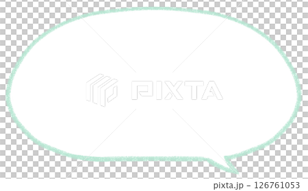 簡單的手寫橢圓形對話泡泡 126761053