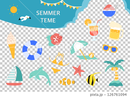 夏季插圖集01 126761094