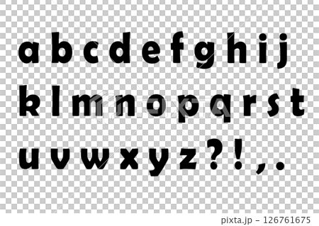 字母 2 小寫簡單黑色 126761675