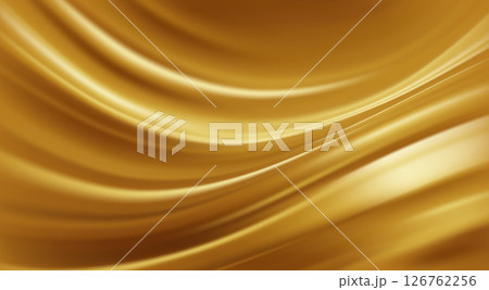 Elegant Gold Colored Abstract Vector Illustration Background With Smooth Wavy Patterns Representing Luxury Design and Sophisticated Style for Decor And Graphic Applications Elegant Gold Colored Abstract Vector Illustration Background With Smooth Wavy Patterns Representing Luxury Design and Sophisticated Style for Decor And Graphic Applications 126762256