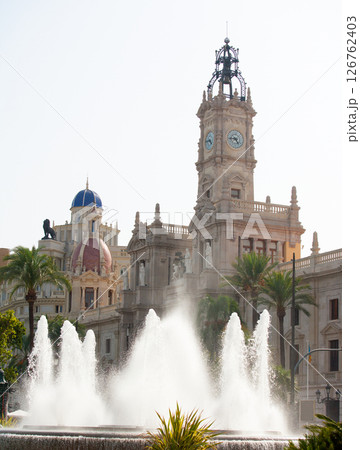 Valencia Plaza del ayuntamiento city town hall square 126762403