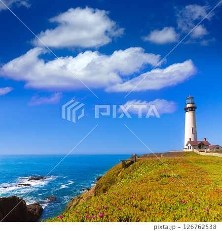 California Pigeon point Lighthouse in Cabrillo Hwy coastal hwy 1 California Pigeon point Lighthouse in Cabrillo Hwy coastal hwy 1 126762538