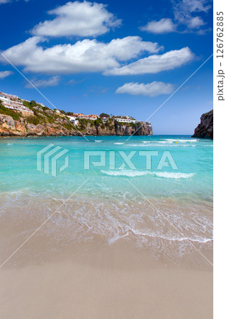 Cala en Porter beautiful beach in menorca at Balearics Cala en Porter beautiful beach in menorca at Balearics 126762885