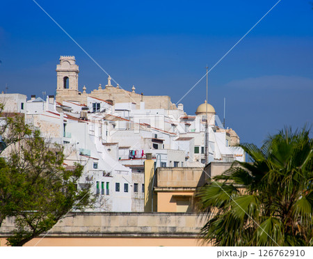 Mao Mahon downtown white city in Menorca at Balearics 126762910