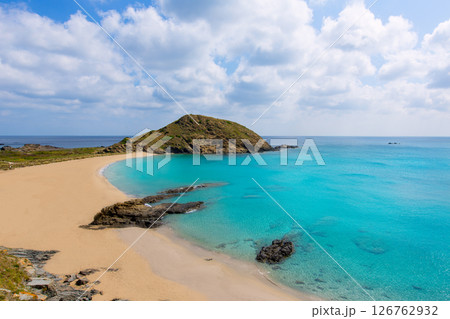 Menorca Cala Sa Mesquida Mao Mahon turquoise beach Menorca Cala Sa Mesquida Mao Mahon turquoise beach 126762932