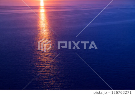 sunset sunrise over Mediterranean sea 126763271