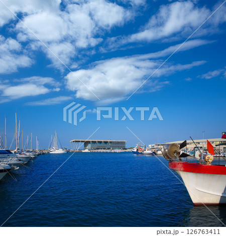 Denia marina boats in alicante Valencia Province Spain Denia marina boats in alicante Valencia Province Spain 126763411