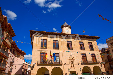 Mora de Rubielos Teruel Town Hall square Aragon Mora de Rubielos Teruel Town Hall square Aragon 126763472