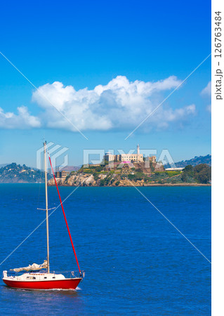Alcatraz island penitentiary San Francisco Bay California Alcatraz island penitentiary San Francisco Bay California 126763484