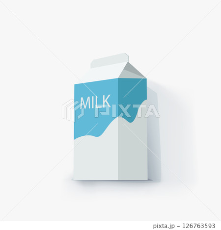 a milk carton package on white back a milk carton package on white back 126763593