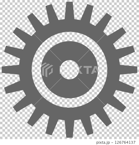 齒輪圖示輪廓素材 126764137
