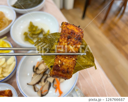 Korean bbq food. Grilled eel 126766687