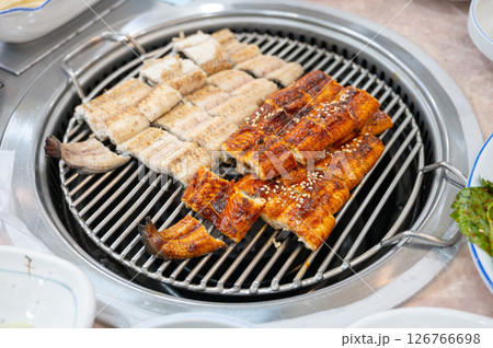 Korean bbq food. Grilled eel 126766698