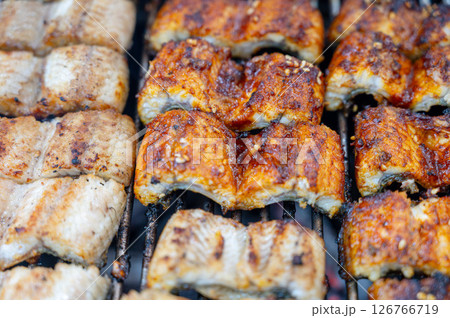 Korean bbq food. Grilled eel 126766719