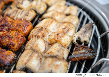 Korean bbq food. Grilled eel Korean bbq food. Grilled eel 126766727