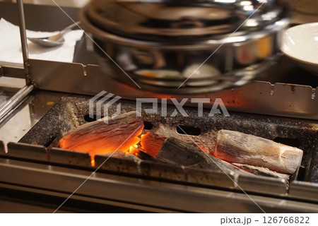 charcoal for korean bbq food charcoal for korean bbq food 126766822