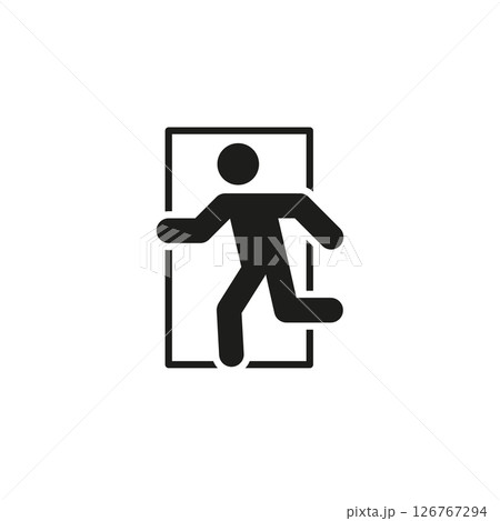 Emergency Exit icon 126767294
