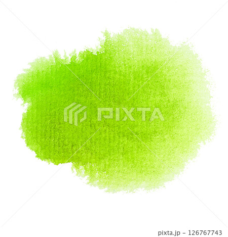 Vibrant green watercolor splash on white background Vibrant green watercolor splash on white background 126767743