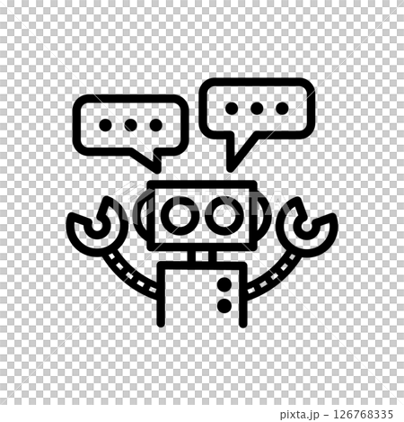 Simple and cute AI icon 126768335