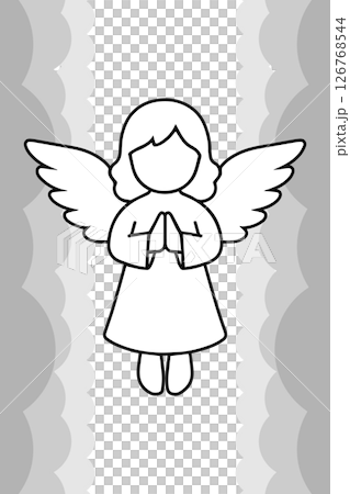 Angel ascending to heaven 126768544