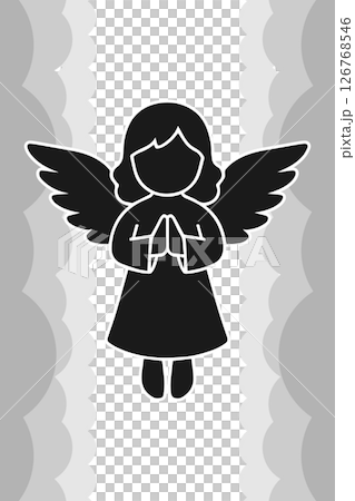 Angel ascending to heaven 126768546