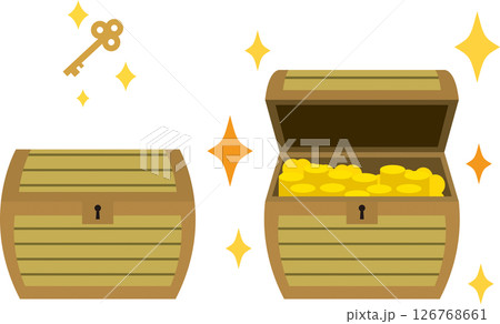金貨の入った宝箱 126768661