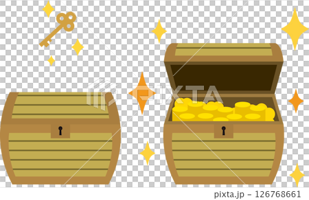 金貨の入った宝箱 126768661