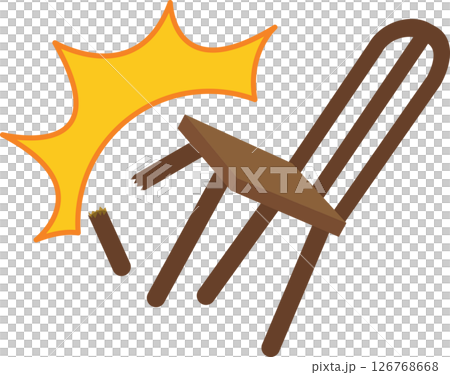 Broken chair 126768668