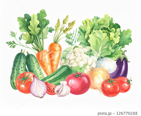 いろんな野菜 いろんな野菜 126770288