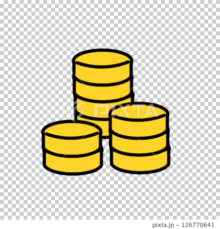 Coin stack icon 126770641