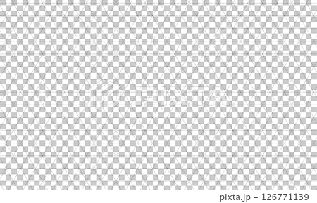 三角が合わさった六角形のクロスする破線 126771139