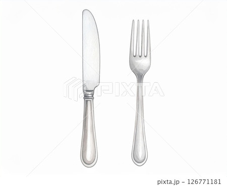 ナイフとフォーク 126771181