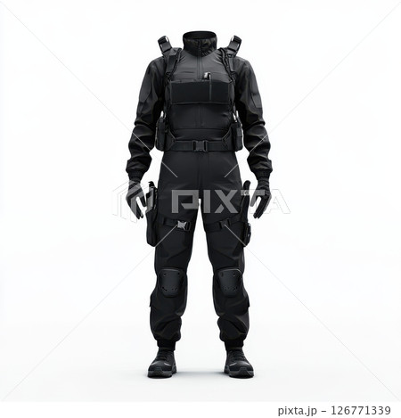 Lightweight Uniform Mockup on Display for Tactical Gear Design 126771339