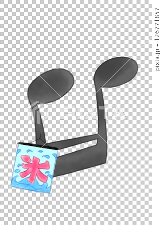 氷旗の付いた音符 126771857