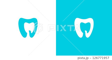 Modern simple and professional dental icon logo Modern simple and professional dental icon logo 126771957