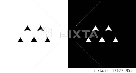 Simple and unique M initials logo design 126771959