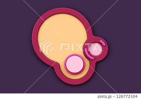 Abstract red round frame on purple background, Speech bubble, social media comment, banner advertising, promotion and sale billboard, dialogue box infographic, 3d rendering Abstract red round frame on purple background, Speech bubble, social media comment, banner advertising, promotion and sale billboard, dialogue box infographic, 3d rendering 126772104