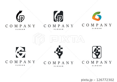 Initial Letter G Minimalist Logo, Set Bundle Collection Simple Luxury Logotype Vector, Corporate Identity Emblem Symbol Design Brand, Company, Business 126772302