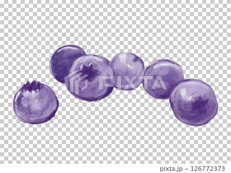 新鮮採摘、看起來美味的藍莓水彩畫 新鮮採摘、看起來美味的藍莓水彩畫 126772373