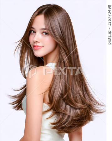 【 ヘアスタイル 見本 】 女性 カットモデル ヘアカタログ ロングヘア ビューティーイメージ 【 ヘアスタイル 見本 】 女性 カットモデル ヘアカタログ ロングヘア ビューティーイメージ 126773499