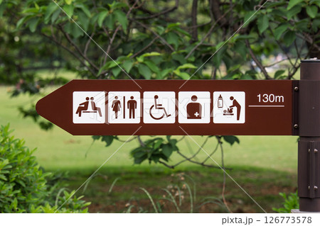 ピクトグラムによる案内標識 ピクトグラムによる案内標識 126773578