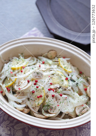 たまねぎと鯵の酢漬け たまねぎと鯵の酢漬け 126773632