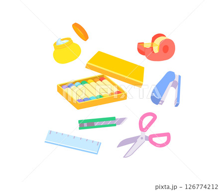 子どもの知育遊び＿工作のイラスト 126774212