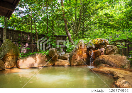 新緑の露天風呂『奥飛騨温泉郷・平湯温泉・平湯の湯』　 126774992