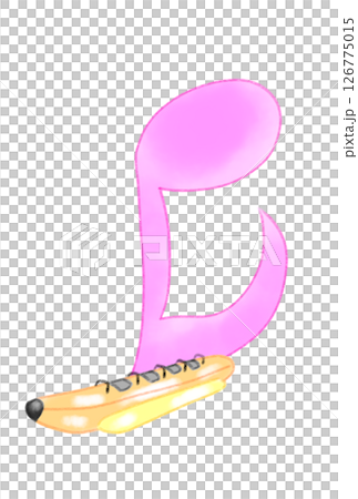 バナナボートの付いた音符 126775015