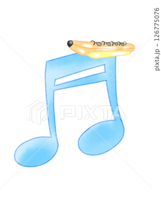バナナボートの付いた音符 126775076
