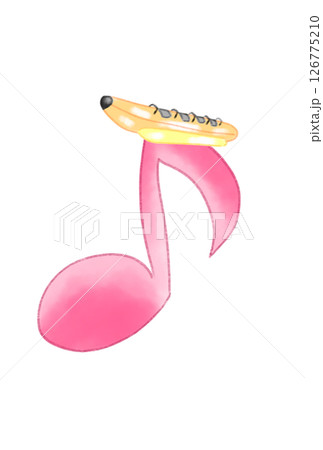 バナナボートの付いた音符 126775210