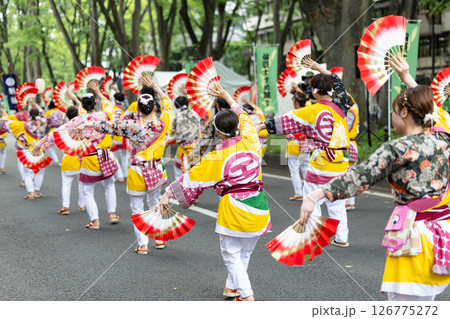 仙台青葉まつり雀踊り大流し 126775272