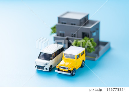 住宅と車 126775524