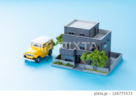 住宅と車 住宅と車 126775573